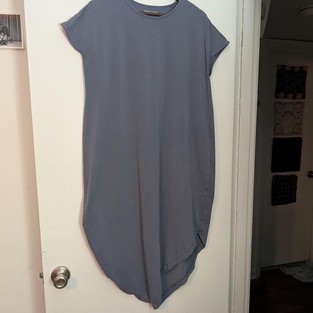 Universal Standard Women's Grey and Blue Dress